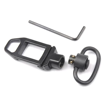 

New Arrivals Black Tactical Push Button Quick Release Detachable Ambush Loop Attachment Point Sling Swivel Rail Mount