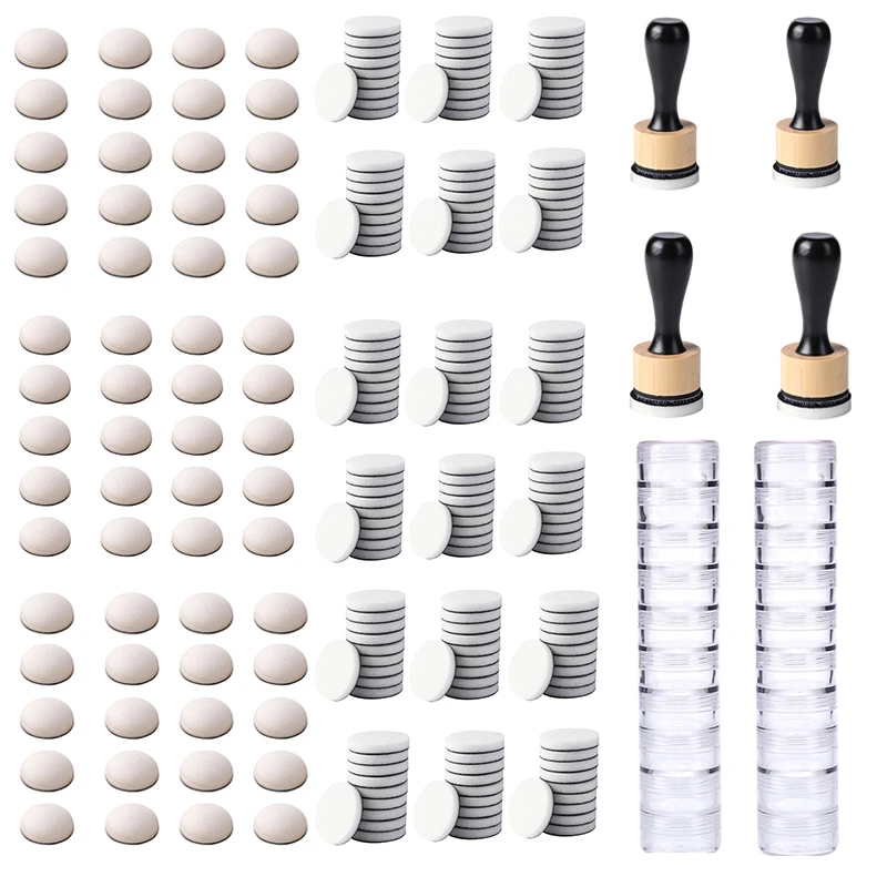 Miniherramienta de mezcla tinta, recargas de espuma en forma de cúpula, aplicadores de repuesto, frascos de almacenamiento para herramientas de estampado de álbumes de recortes, venta al por mayor|Troqueles| - AliExpress