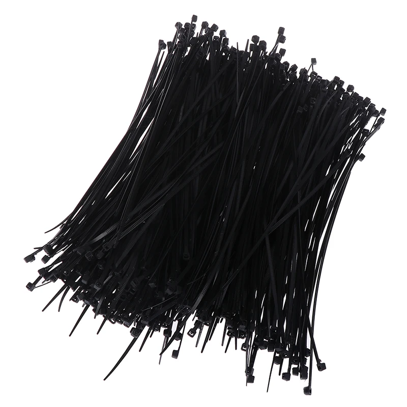 500PCS Nylon Plastic Zip Trim Wrap Cable Loop Ties Wire Self-Lock 2.8x200mm Repair Tools Hand Tool 2.8*200mm
