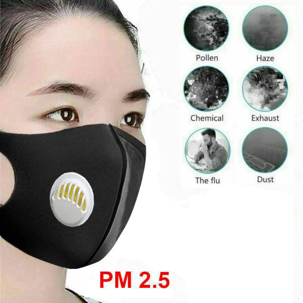 

100 Pcs Anti Pollution Mask Hygiene Face Maska Dust Mask PM2.5 Activated Carbon Filter Insert Can Be Washed Reusable Mouth Masks