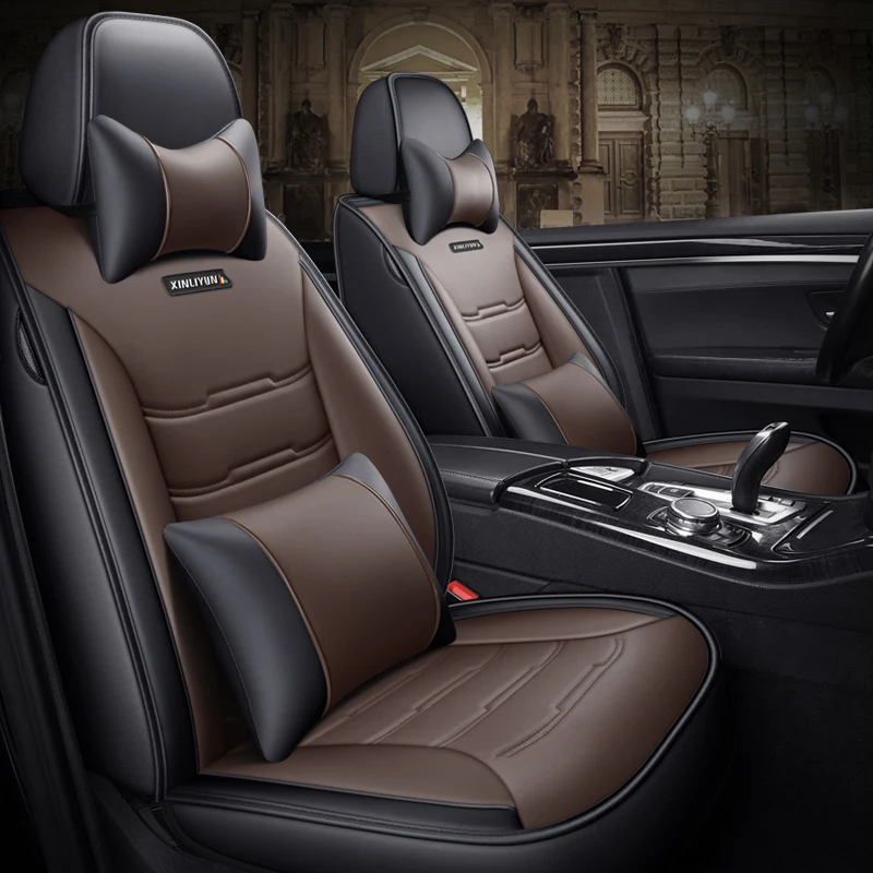 Full Coverage Eco leather auto seats covers PU Leather Car Seat Covers