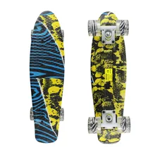 New 2020 22inch Skate Board Mini Skate Skateboard Graphic Serie Retro Fish Long Board Cruiser Longboard Complete Skates Patins
