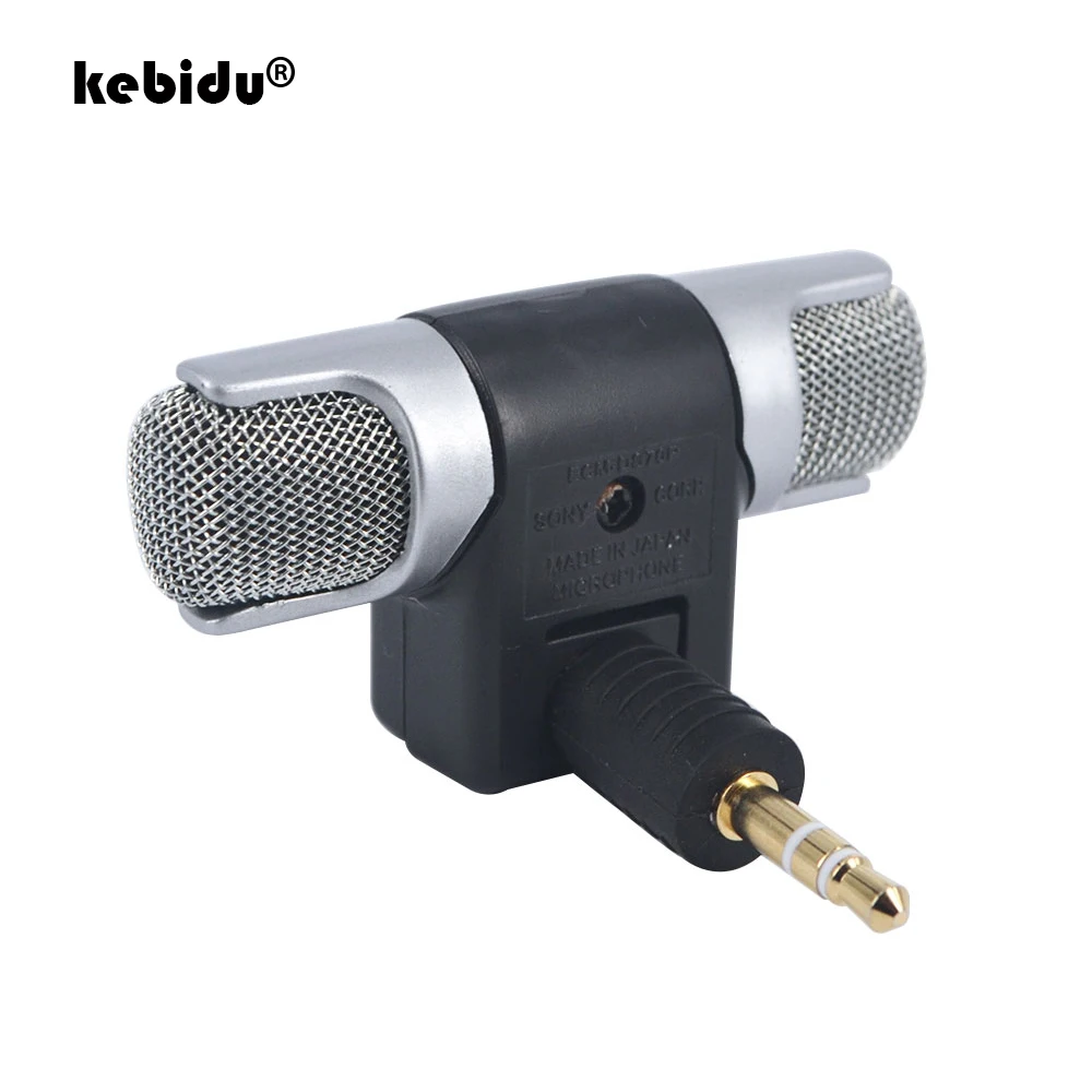 

kebidu 2019 New Mini Stereo Microphone Digital Mic 3.5mm Interface Mini Jack for PC Laptop Notebook Mobile Phone