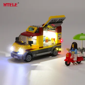 

MTELE Brand LED Light Up Kit For City Series Pizza Van Lighting Set Compatile With 60150 (NOT Include The Model)