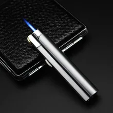 

Mini Portable Windproof Jet Flame Cigarette Lighters Inflatable Gas Butane Flint Torch Lighter Smoking Accessories Gift for Men