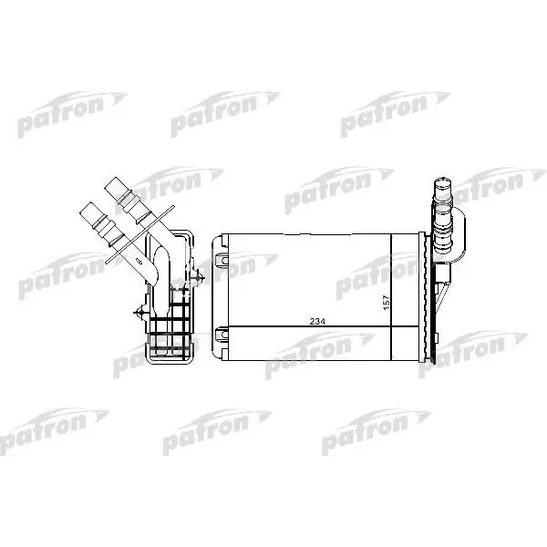 Радиатор отопителя RENAULT: CLIO II, 98 PATRON PRS2071