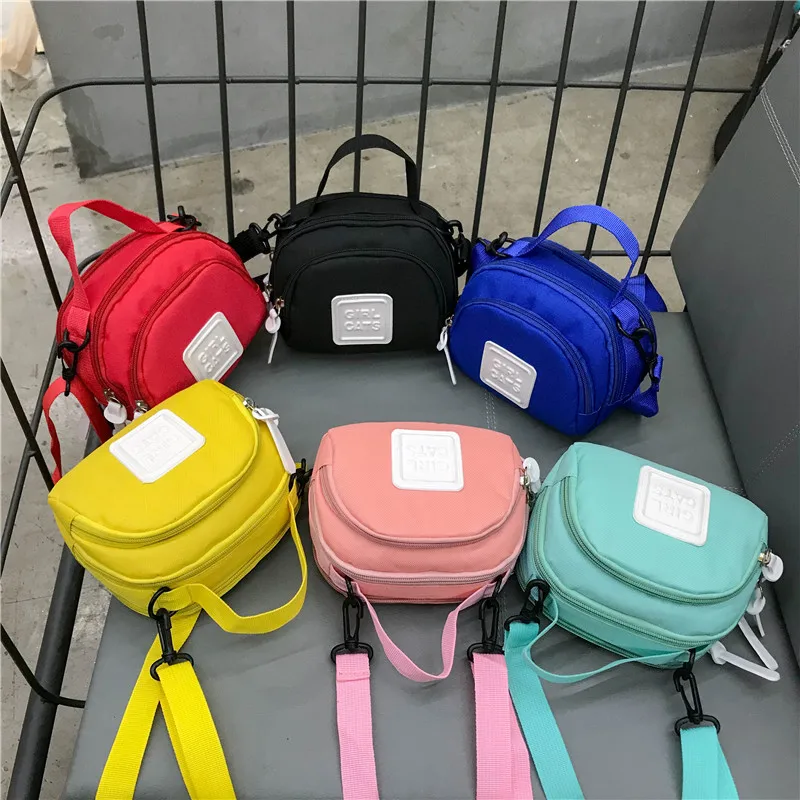 

L'OMBRE Oxford Purse Crossbody Messenger Bags Mini Satchels Candy Colors Coins Waistband Holidays Portable Shoulder-Bags Unisex