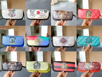 

Hogwarts Slytherin Gryffindor Marauder's map Pencil Case Zip Super Big Capacity Pen Bag Makeup Stationery Pouch School Supplies