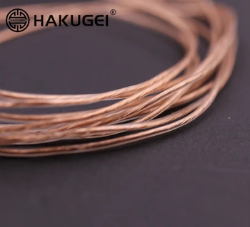 

soft PE 6N high purity oxygen-free copper DIY fever headphone cable base 37core c*0.08mm OD:1.25mm