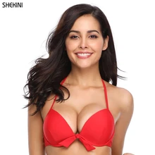 Женский купальник-Бикини на косточках с завязками сбоку