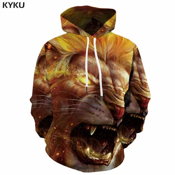 

3d Hoodies Lion Hoodie Men Ferocious Sweatshirt Printed Animal 3d Printed Anime Hoodie Print Hip Hop Hoody Anime Long Sleeve