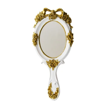 

Cute Creative Vintage Hand Mirrors Makeup Vanity Mirror Handheld Cosmetic Mirror with Handle for Gifts