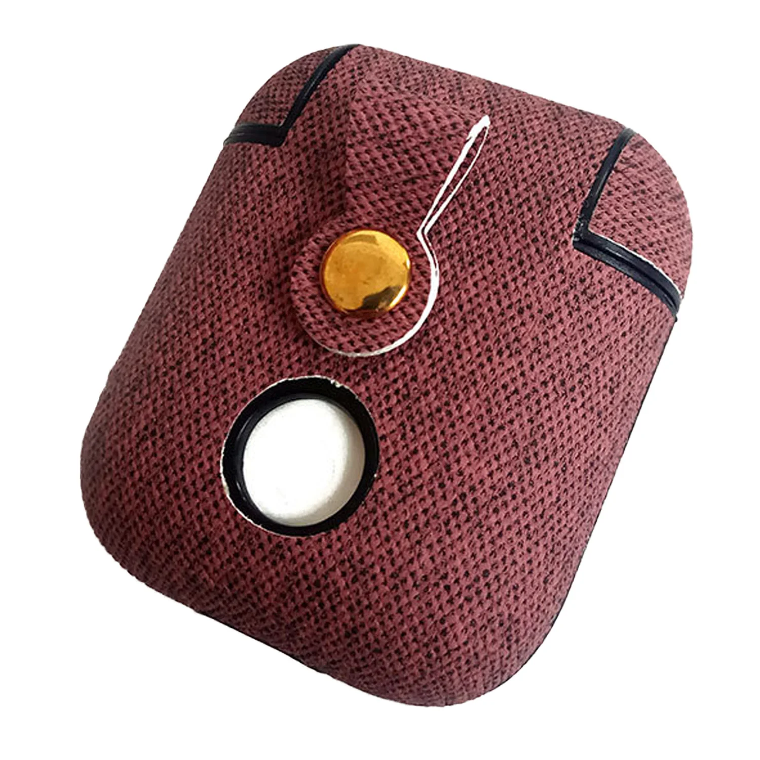 Защитный чехол Besegad из искусственной кожи с карабином для Apple AirPods Air Pods TWS