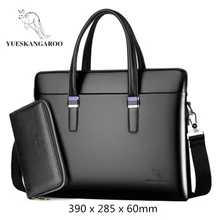 Новинка, черная, коричневая кожаная сумка для ноутбука, Портативная сумка через плечо, несколько элементов, мужская сумка, мужская деловая сумка-портфель, сумка-мессенджер