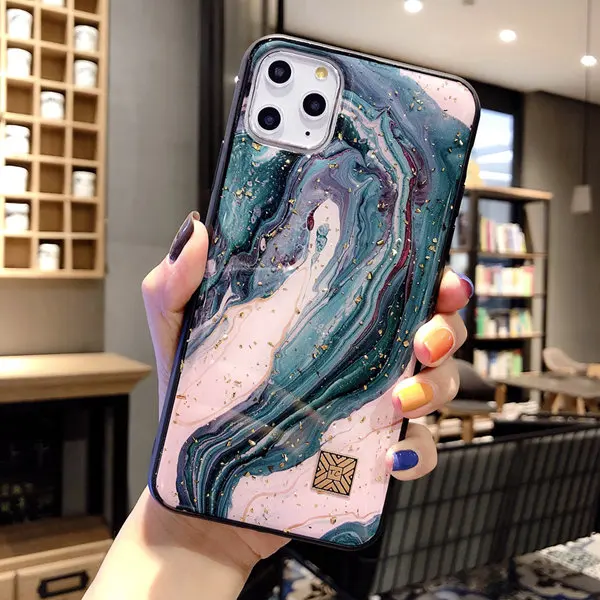 Шикарный мраморный Золотой фольгированный чехол для телефона s для iPhone 11 Pro Max XS XR X 8 7 Plus 6 6s чехол Блестящий Мягкий силиконовый чехол для iPhone XS Max - Цвет: D36