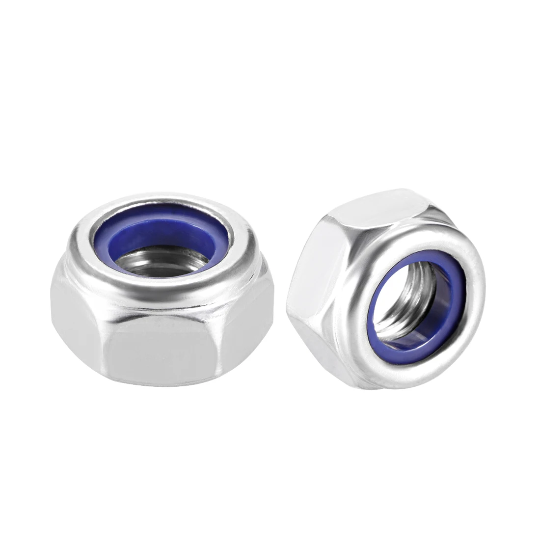 

uxcell Nylon Insert Hex Lock Nuts, 304 Stainless Steel, Plain Finish, 4 Pcs M10 10pcs