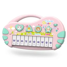 Детские игрушки для малышей, обучающая электронная клавиатура, музыкальная девочка, раннее образование, для начинающих, эффективная, унисекс, 3 пианино, 0-1 год