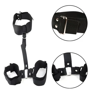 Sexy BDSM Equipment Kits Erotic Bed Bondage Set Handcuffs Role Playing Props Adult Games Sex Toys For Couples Exotic Accessories 2