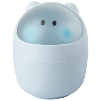 

Mini Waste Bin Desktop Garbage Basket Cleaning Barrel Creative Small Desk Organizer Storage Dustbins Animal Trash Can Paper Towe