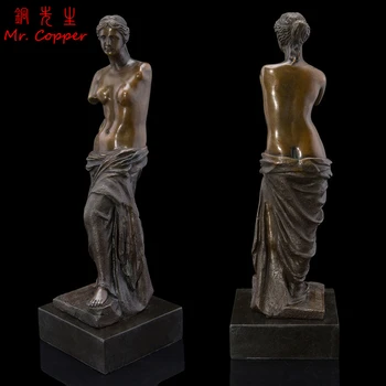 

Eros Venus European Classic Statue Antique Bronze Art Craft Home Decoration Accessory for Living Room Brass God of Love Ornament