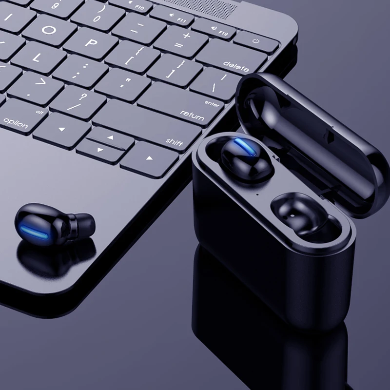 TWS наушники Bluetooth v5.0 aptX с сенсорным управлением эргономичный дизайн беспроводные
