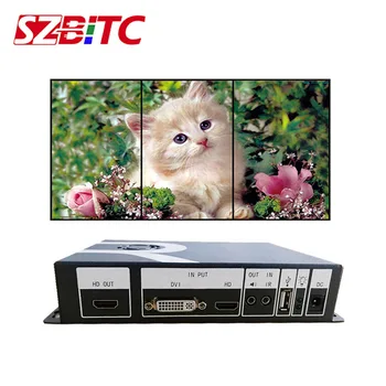 

SZBITC Video Wall Controller 90/180/270 Degrees Video Rotation Processor HD USB DVI In Audio Out Video for LCD,TV