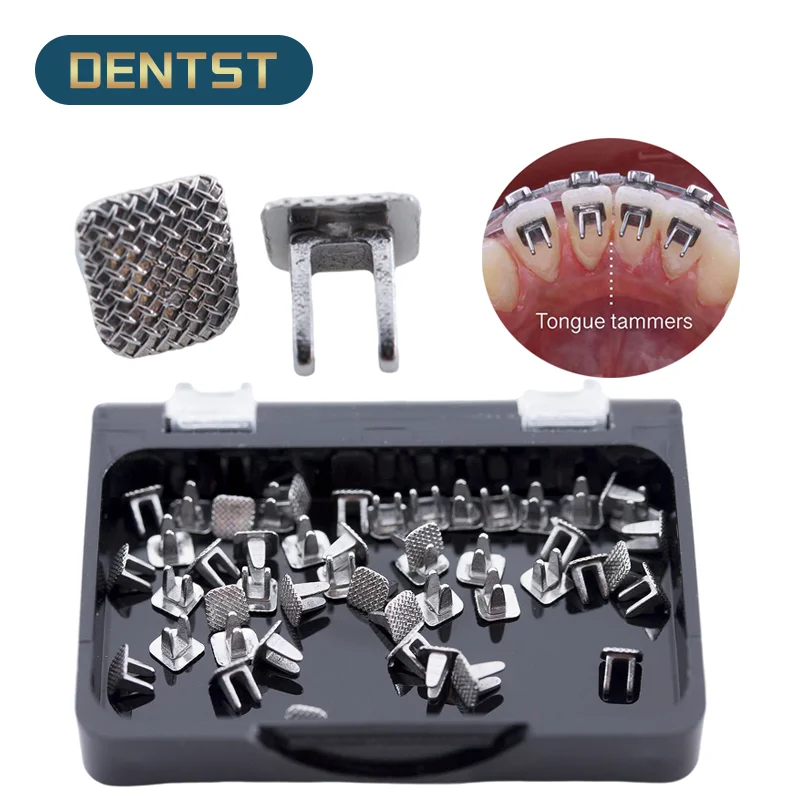 Dentst50pcsDentalOrthodonticTongueTamerLingualspikesBondable