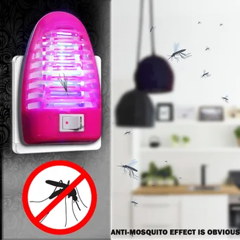 

2020 LED Socket Electric Mosquito Killer Lamp Home Fly Bug Insect Repellent Zapper Trap Mute Radiationless Flies killing