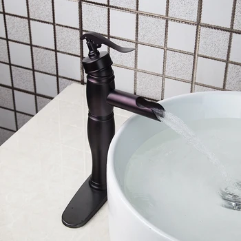 

Wash Basin Sink Single Hole Surface Mount Oil Black bronze Bathroom Basin Faucet brass Tap 97019 Mixer Tap Faucet