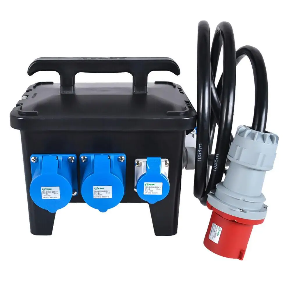  63A-32A Waterproof Portable Distribution Board Power Box Stage Event Distro