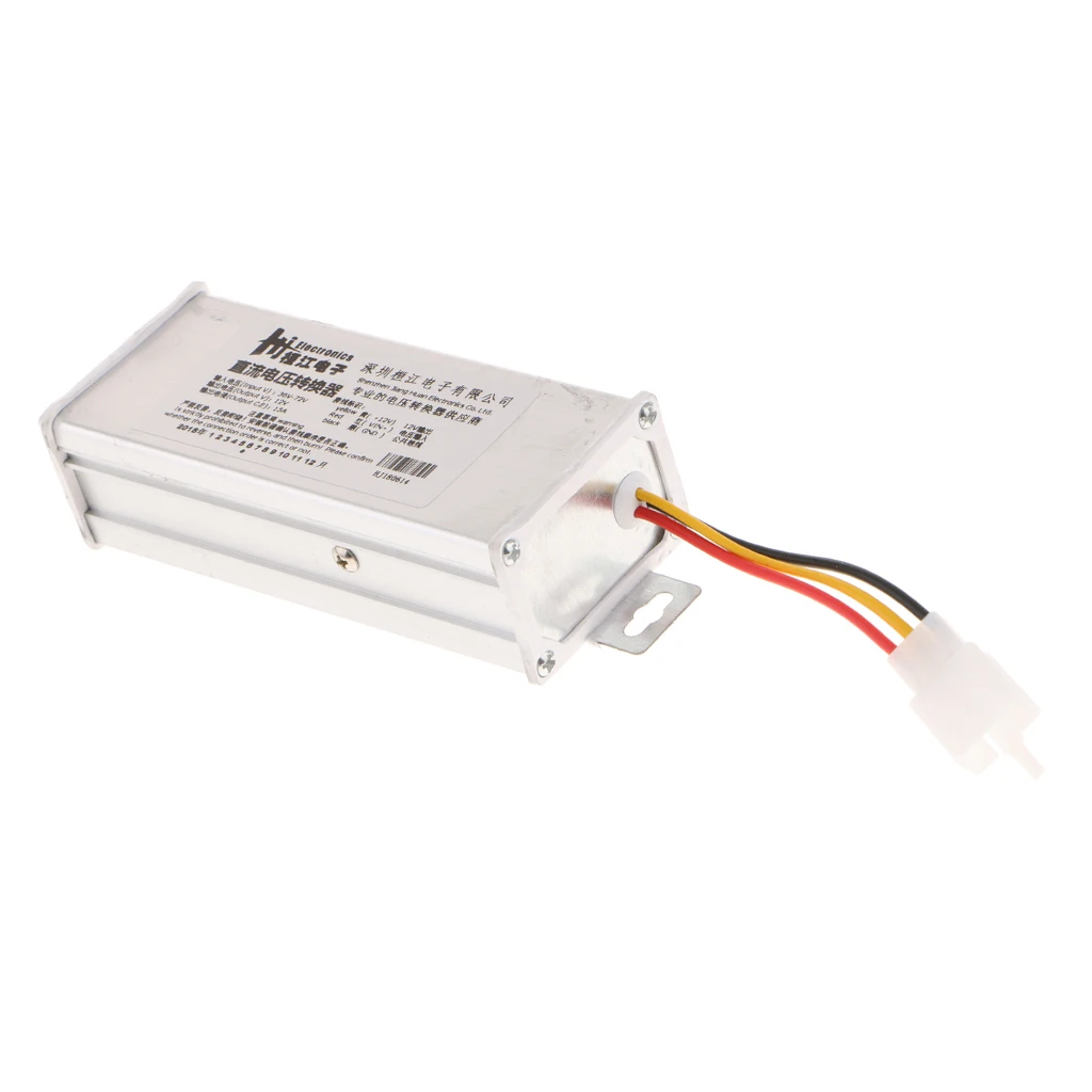 DC/DC Converter Regulator Reducer  36V-72V Step Down to DC 12V 15A 180W Waterproof Power Supply Transformer Volt Module