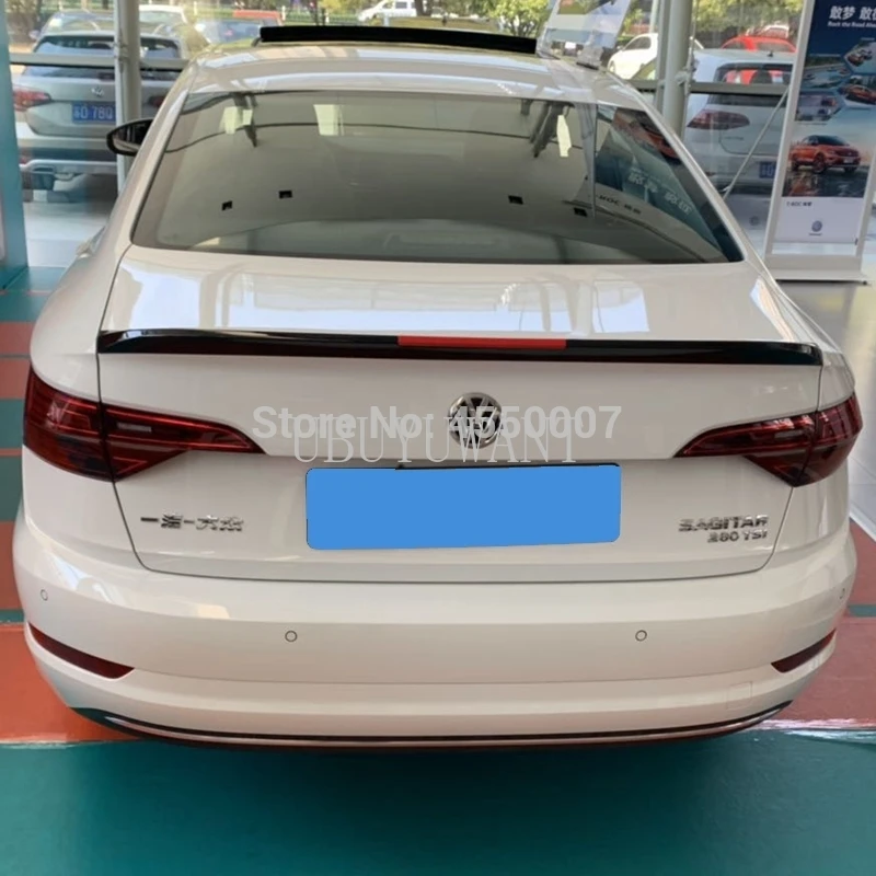 Для Volkswagen спойлер Jetta ABS Материал заднее крыло праймер задний спойлер для VW Jetta спортивный спойлер