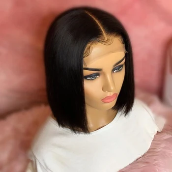 

Straight Lace Front Human Hair Wigs For Women 13X4 Lace Frontal Wig Brazilian Straight Hair With Baby Hair Menselijke Pruik