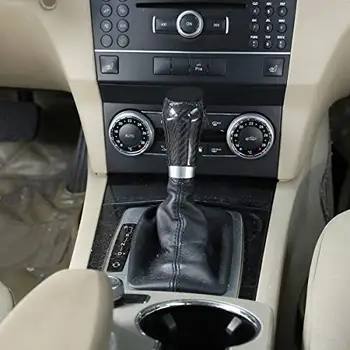 

ForMercedes Benz GLK X204 A C E G W203 W461 W169 W211 W212 CLS W218 W219 2004-2012 Carbon Fiber Car Gear Shift Head
