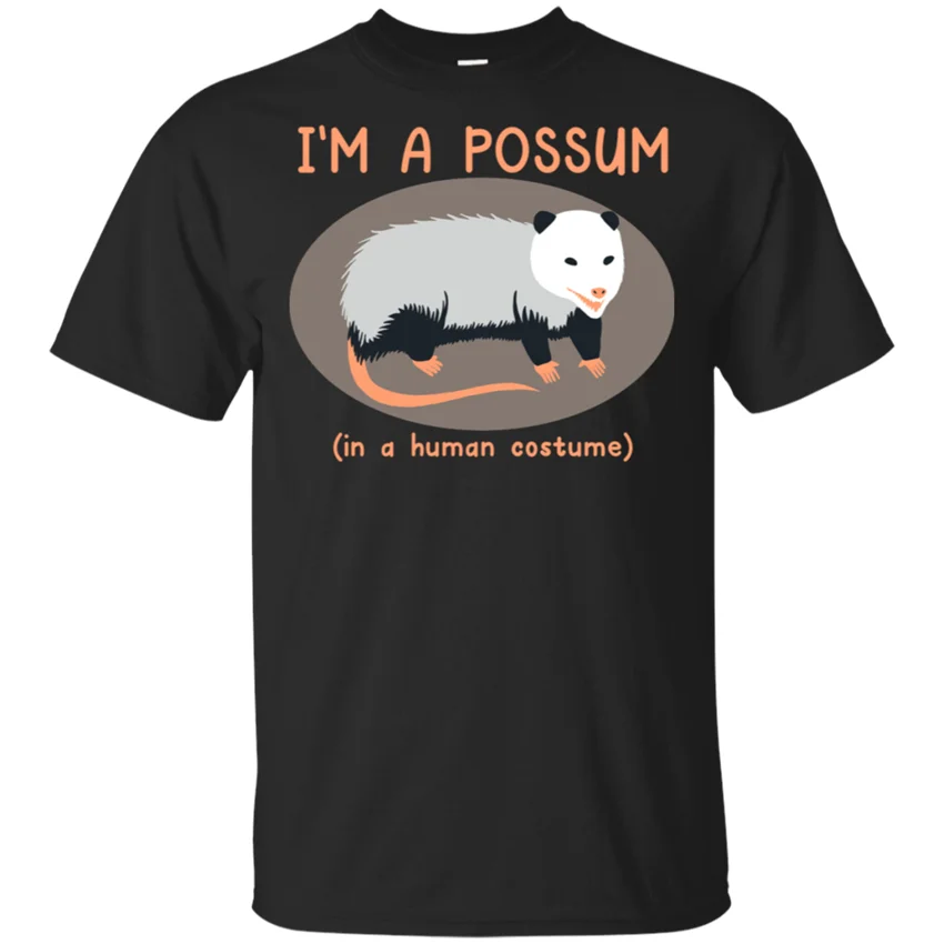 

Men'S Possum Costume Funny Opossum Halloween T-Shirt Size M-3Xl Funny Design Tee Shirt