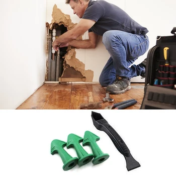 

Caulking nozzle scraper set Reusable sealant corner scraper silicone grout caulking tool