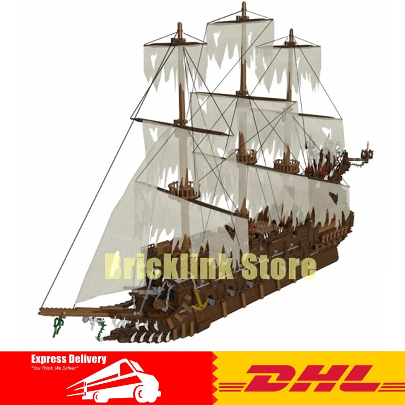 

In Stock DHL MOC Movies The Flying Dutchman Set Building Blocks Bricks Toys Model Compatible Legoinglys 16016