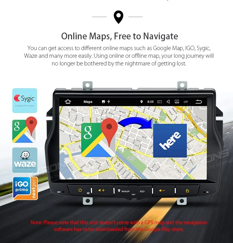 Discount XTRONS Russian Menu 8" Android Car Stereo Player Radio GPS Navigation HDMI WIFI DAB+for LADA Vesta 2015 2016 2017 2018 NO DVD 2