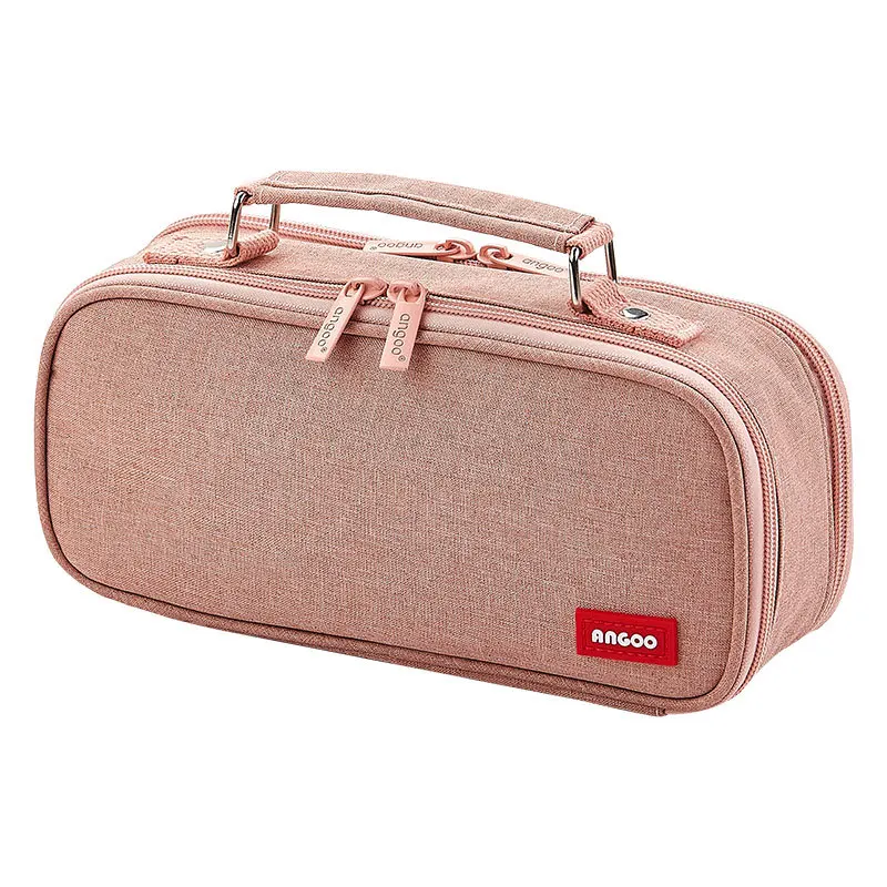 Kawaii Korean Large Capacity Pencil Case Canvas Double Layer School Pen Bag For Kid Student Art Supplies Stationery | Канцтовары для