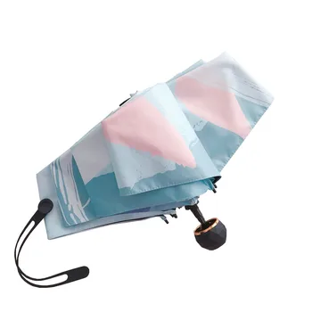

Ultra-light Pocket Mini Umbrella Korean Version Five Folding Umbrella UV Sun Umbrellas Girls Ins Parapluie Travel Gift SY160