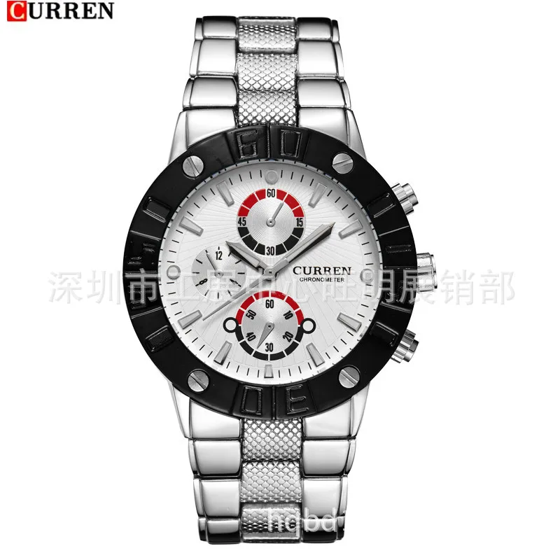 

Curren/Karui En 8006 Men's Waterproof Quartz Watch Large Dial Morning Casual Watch