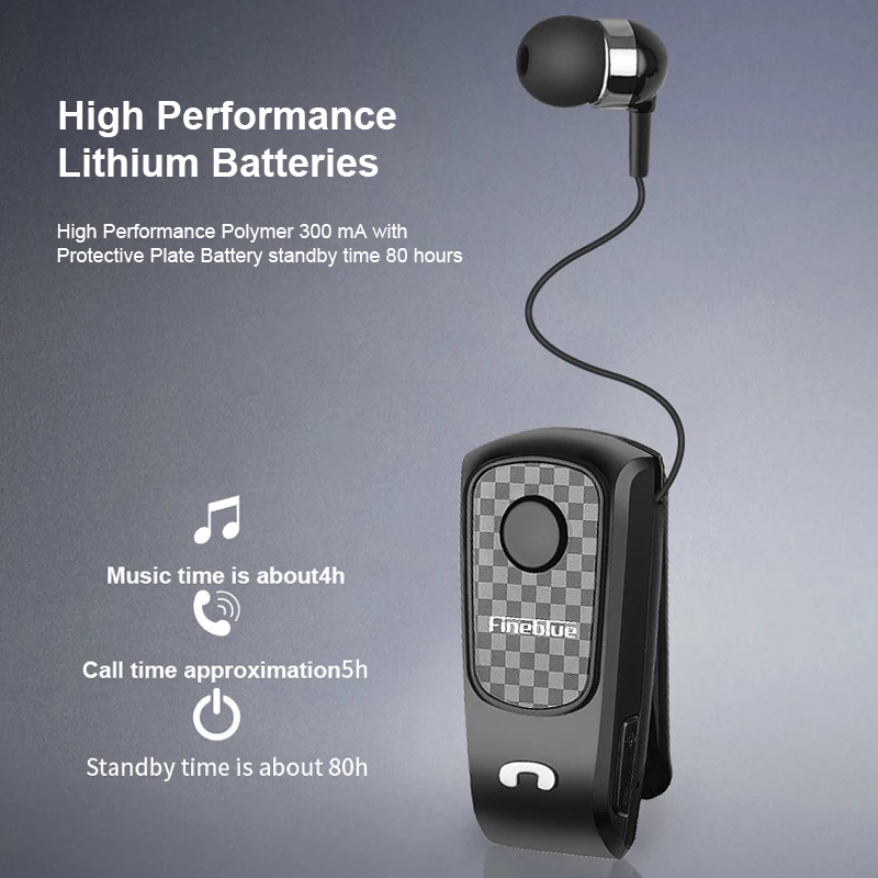 Fineblue F PLUS Mini Беспроводная Bluetooth V4.0 гарнитура наушники-вкладыши без рук с микрофоном Вибрация оповещения карбоновый дизайн