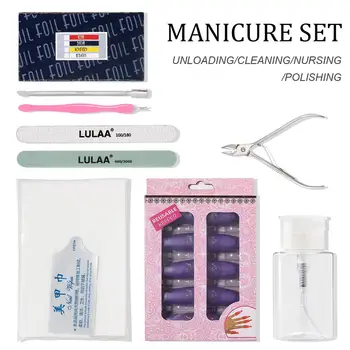 

9Pcs/set Manicure Kit Remove Dead Skin Nail Care Tool Sets for Beginners Nail Art Manicure Set