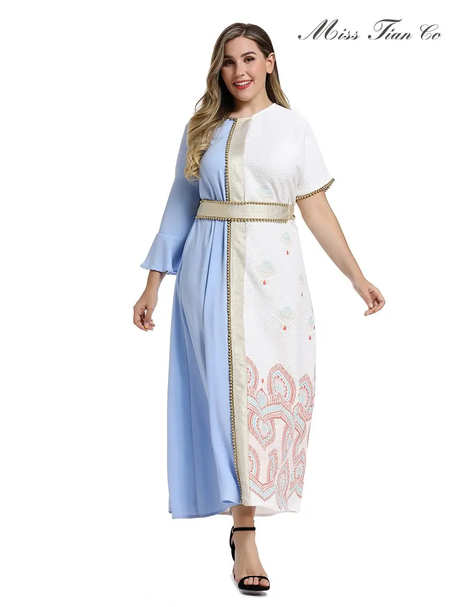 Vestidos De Fiesta De Noche Toleen женское платье трапециевидной формы больших размеров, модное платье из лоскутного жаккарда с бантом и бисером