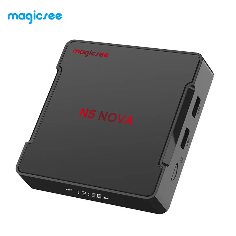 Magicsee N5 NOVA Android 9,0 ТВ приставка RK3318 4G 32G/64G Rom 2,4+ 5G Dual WiFi Bluetooth 4,0 смарт-приставка 4K телеприставка с воздушной мышью