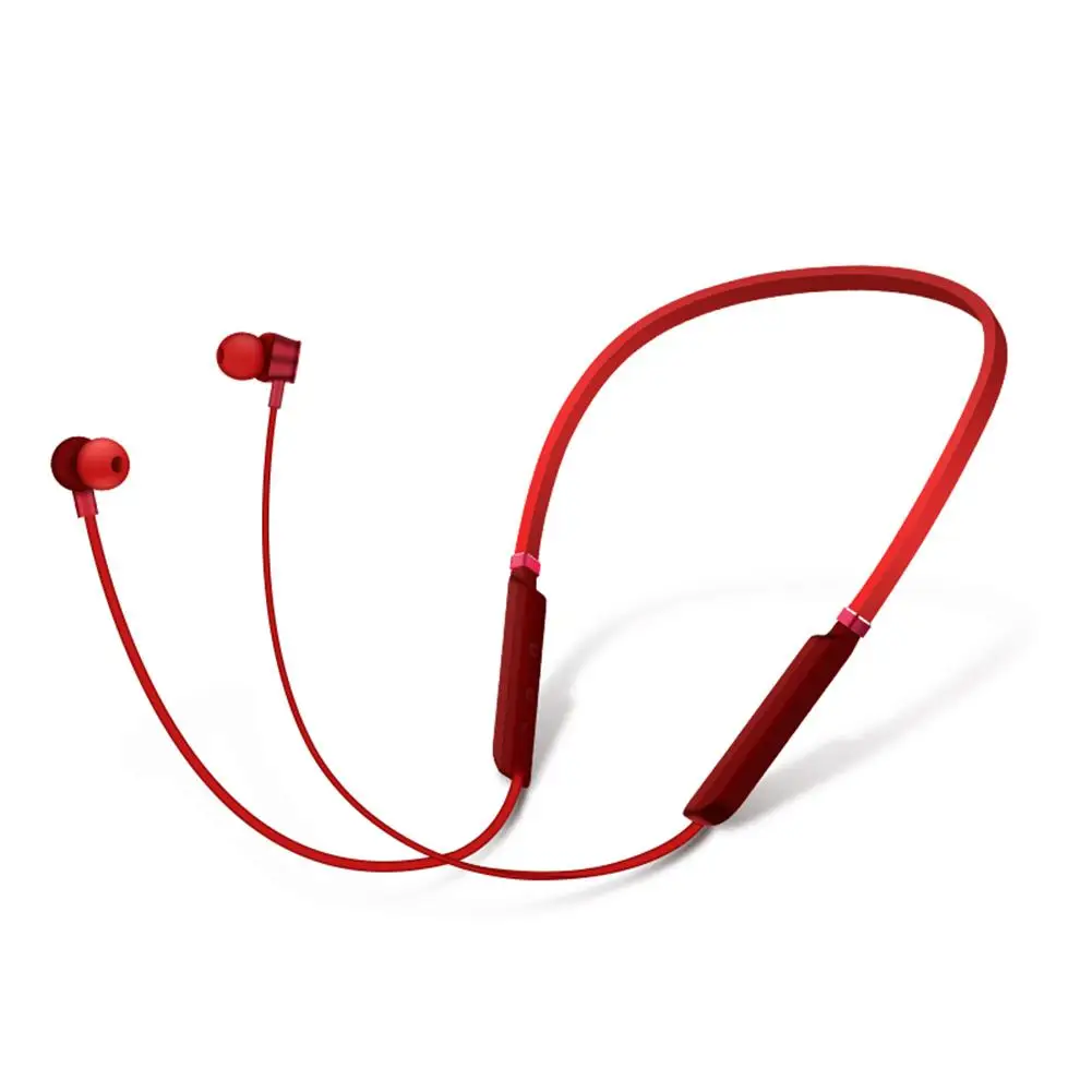 Q40 Bluetooth наушники 5,0 с креплением на шее, тяжелый бас, стерео, бинауральная, настоящая беспроводная гарнитура, магнитная, всасывающая, водонепроницаемая, затычка для ушей - Цвет: Red