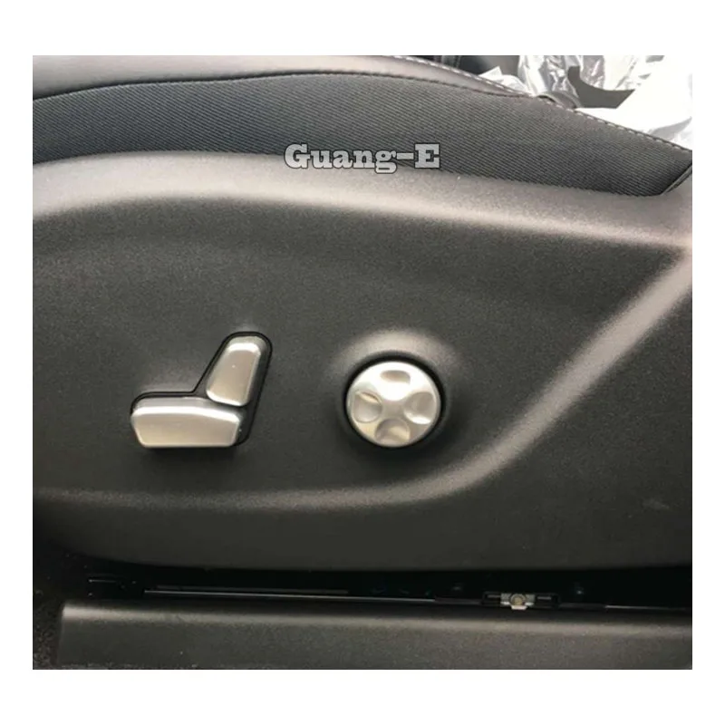 

For Jeep Compass 2017 2018 2019 Car Styling Cover Detector ABS Chrome Seat Adjustment Knob Button Switch Trim Accessories 3/5pcs