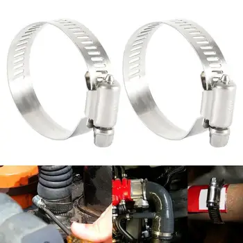 

50pcs/set Steel Metal Hose Clamps with Radiator Adjustable Band 3/4" to1 3/4" Tube Clip