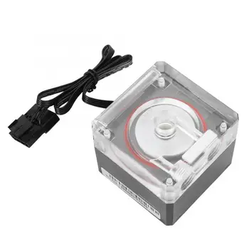 

Computer Water Cooling Mute Pump 800L/H Flow 4 meters Lift Support PWM Intelligent Control Speed for PC Water Cooling System