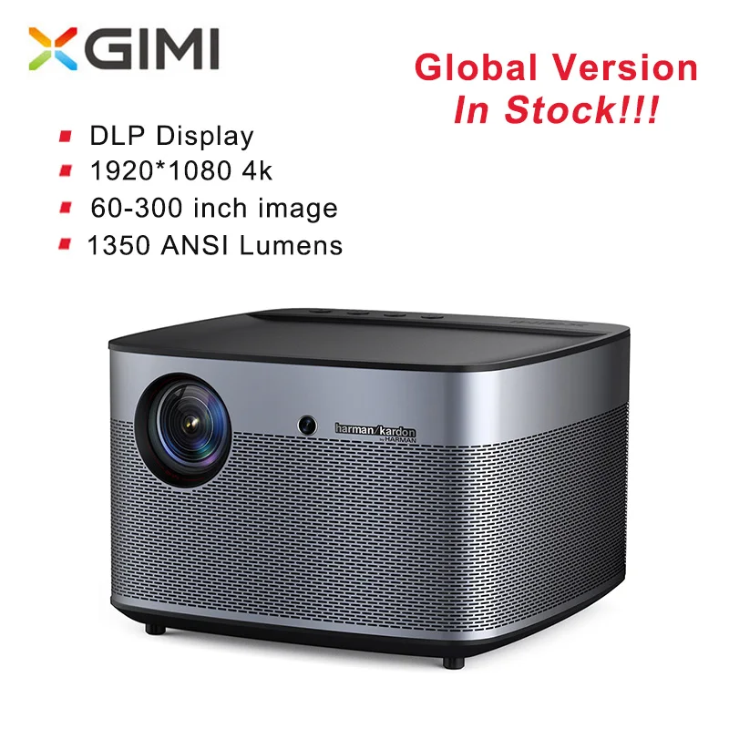 

XGIMI H2 XHAD01 DLP 1350ANSI Lumen Home Theater Projector Full HD 4K Harman Kardon Stereo Auto Lens Cap Auto Focus Auto Keystone